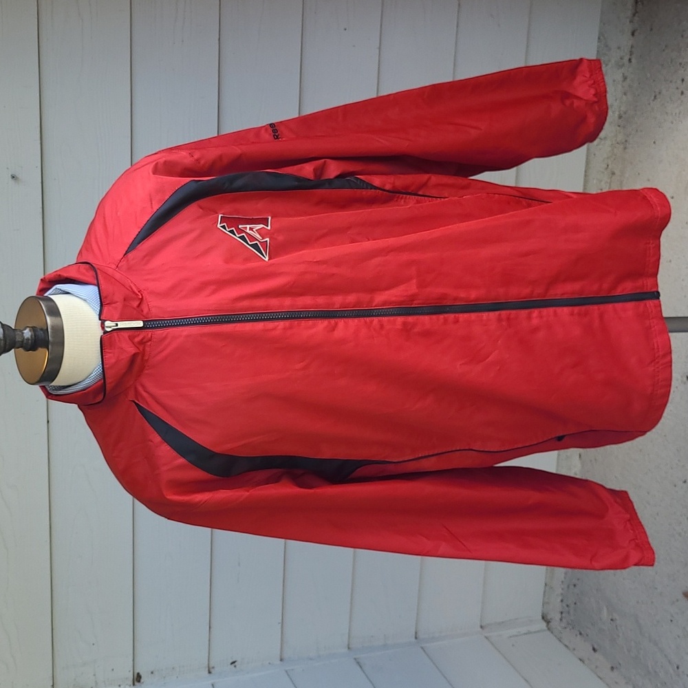 ARIZONA DIAMONDBACKS MLB Baseball Reebok Red 2XL Full Zip Jacket VTG‎ RARE
